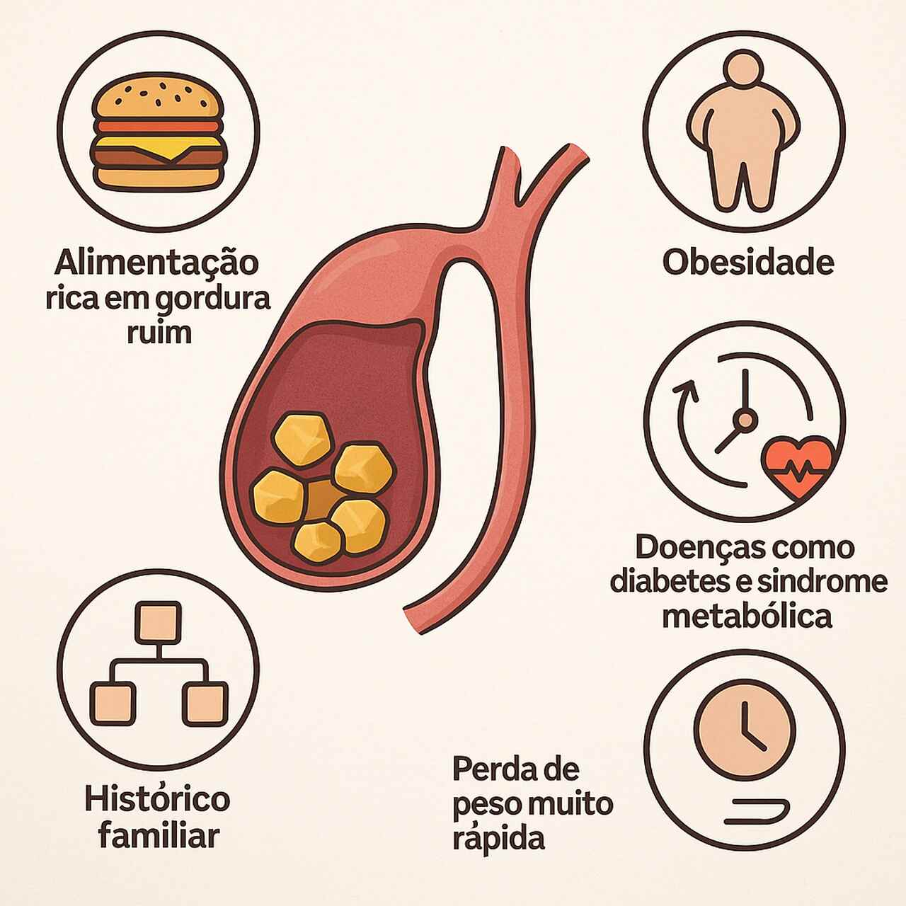 5 causas da pedra na vesícula que você precisa conhecer agora